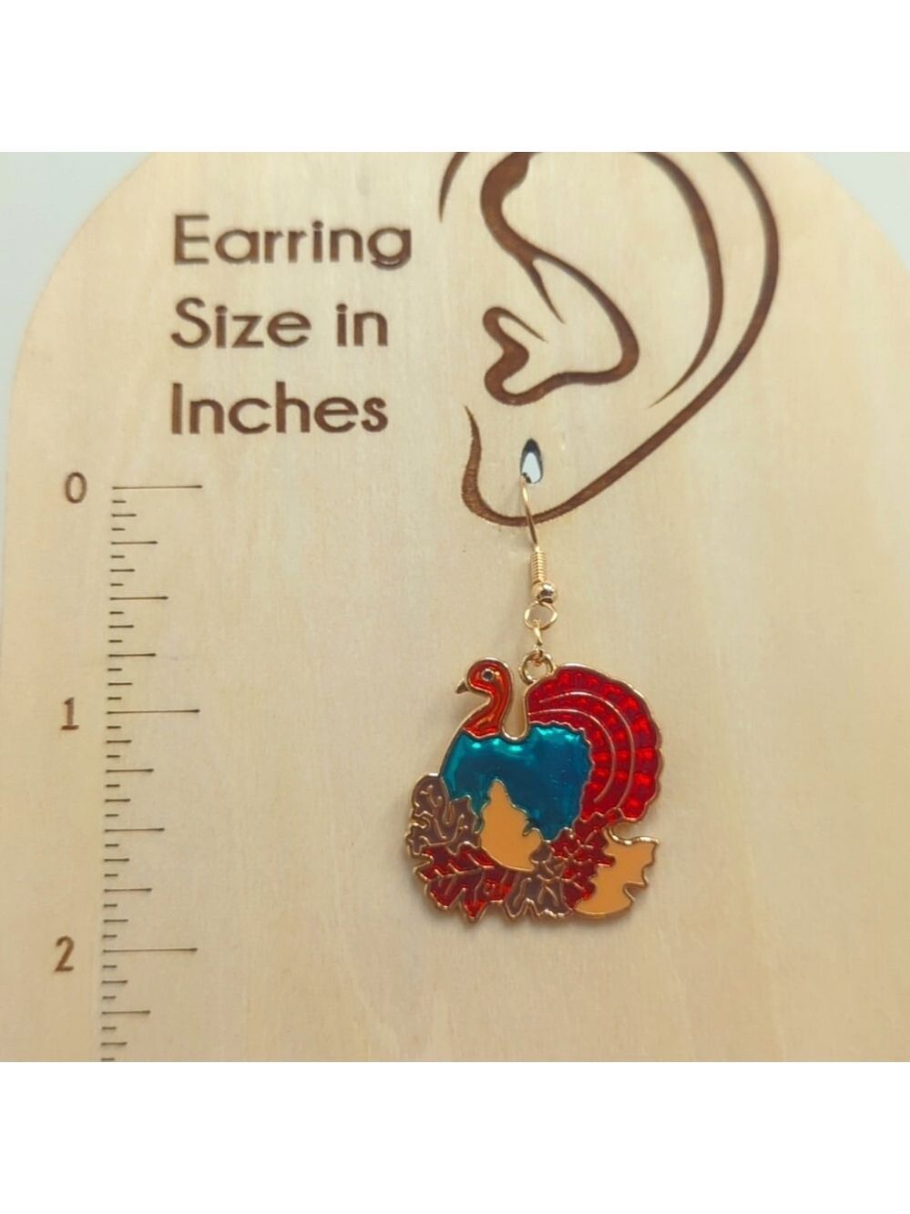 🍁Earrings--Fun Turkey Design - Picture 2 of 3